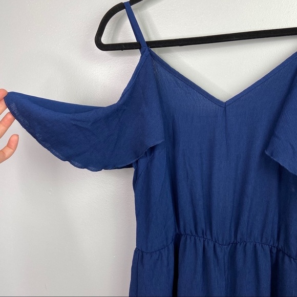 NW0T Bailey Blue womens navy cold shoulder XS - Picture 4 of 7